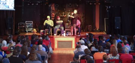 Long before social distancing, crowds gathered in Astoria for a panel discussion as part of the 30th annual Goonies Day in 2015. This year’s event will largely be held virtually. Photo courtesy: Astoria-Warrenton Area Chamber of Commerce