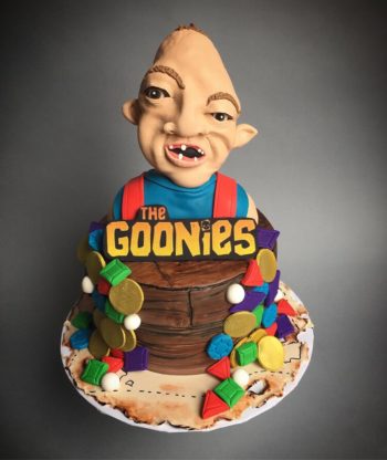 Participants in a Goonies Day baking contest will riff on this Sloth cake created by the Hive Bakery in Flower Mound, Texas.